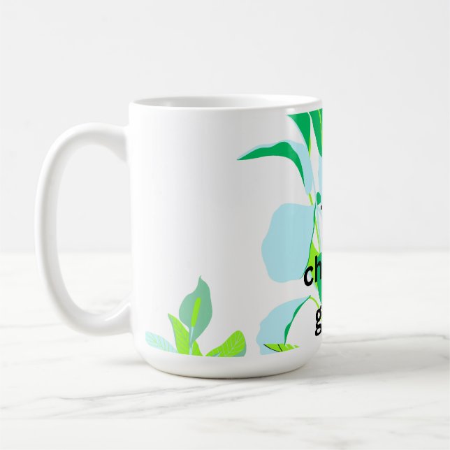 Mug Modern Botanical Leaf  (Gauche)