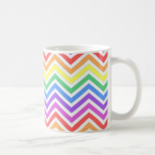 Mug Modern, cool, trendy colorful rainbow chevron