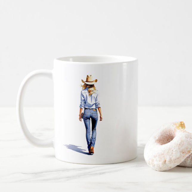 Mug Modern Cowgirl Walk (Avec donut)
