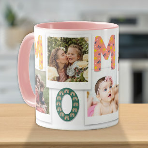 Mug Modern Cute Mom Mommy Kids Baby Photo Collage