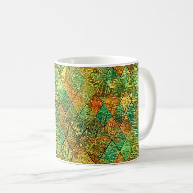 Mug Modern Decorative Geometric Stained Glass (Devant droit)