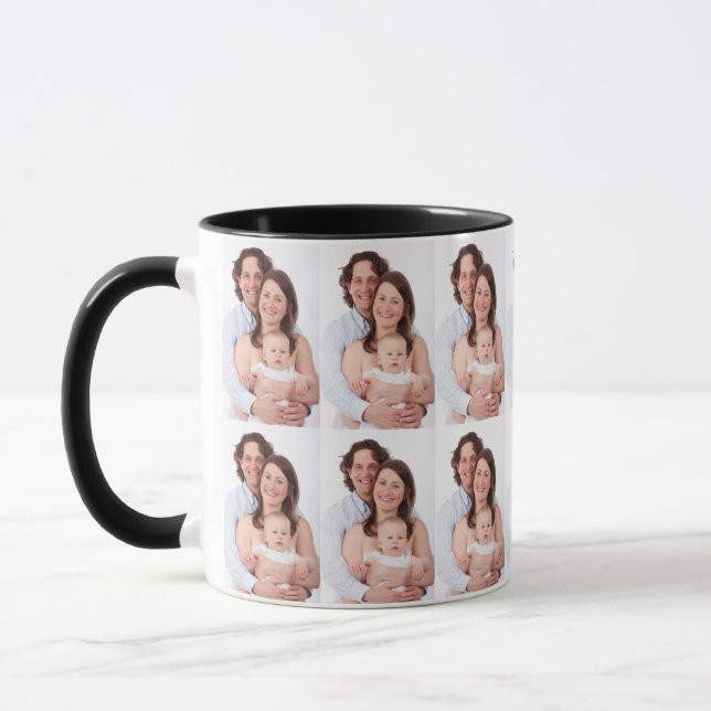 Mug Modern Family Photo Custom Personalized (Gauche)