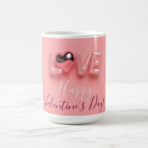 MODERN HEART PINK VALENTINES DAY