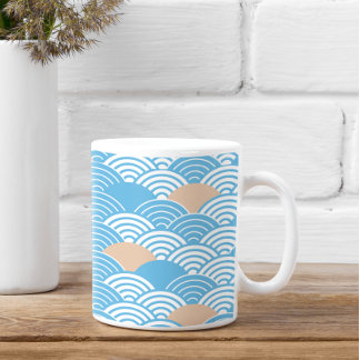 Mug Modern Japanese Seigaiha Waves & Rising Sun