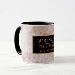 Mug Modern Marble Business Ajouter un nom