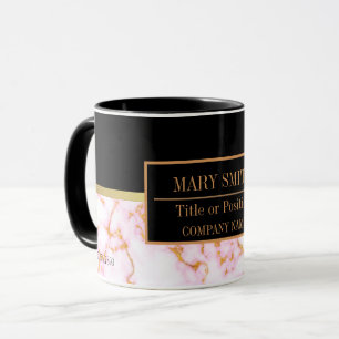 Mug Modern Marble Business Ajouter un nom