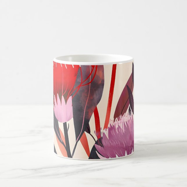 Mug Modern Minimalist Boho Floral Botanical (Centre)