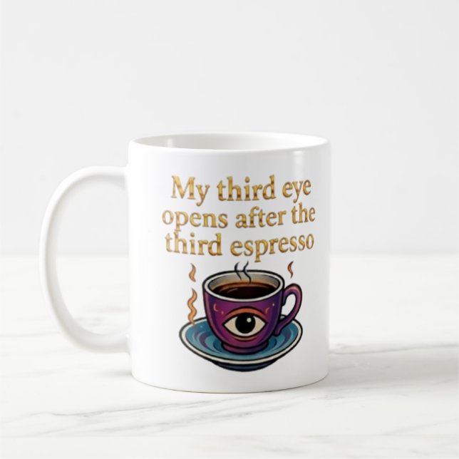 Mug Modern Mystic Coffee Art My third eye collection (Gauche)