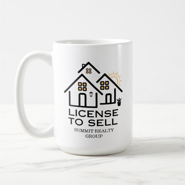 Mug Modern Real Estate License To Sell (Gauche)