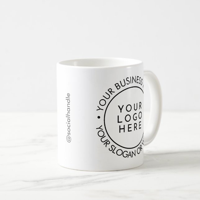 Mug Modern Round Business Logo Promotional (Devant droit)