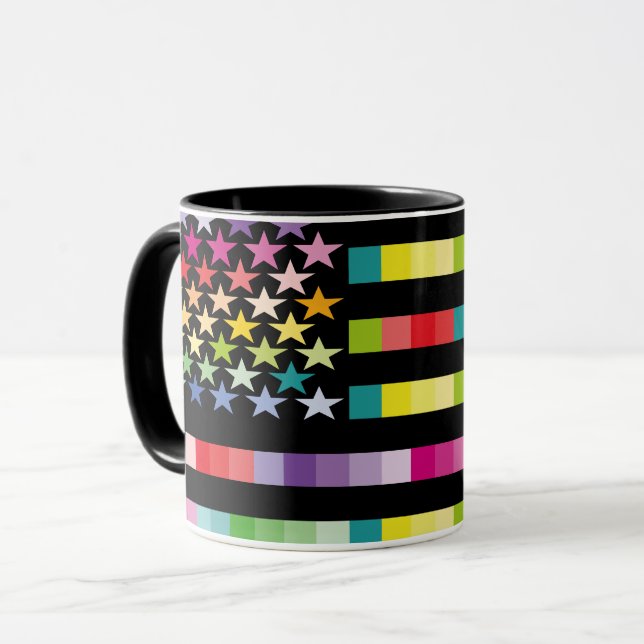 MUG MODERN VERSION MULTICOLOR USA/EEUU FLAG MASANSER (Devant gauche)