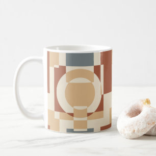 Mug Moderne Abstrait Géométrique du Milieu du Siècle