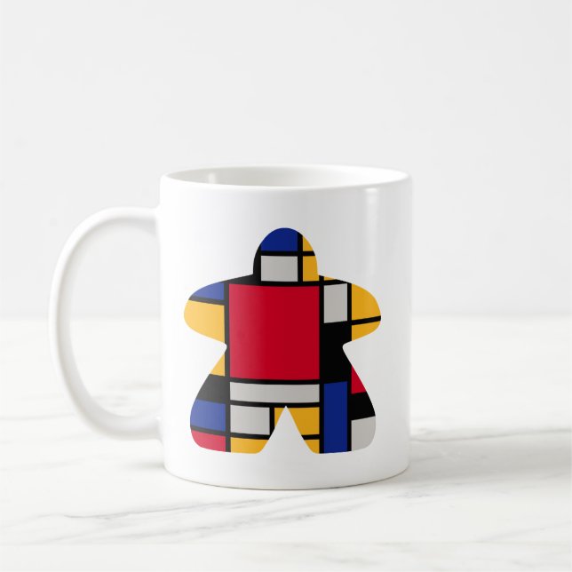 Mug moderne Art Meeple (Gauche)