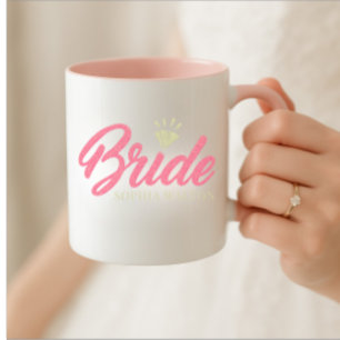 Mug Moderne Bague De Mariée Personnalisée Diamant Pail