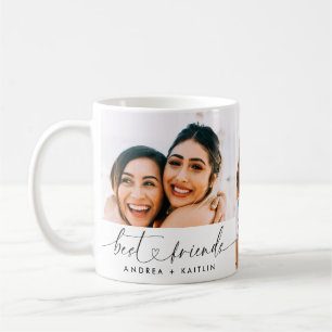 Mug Moderne Best Friends BFF Heart Script Trois Photo