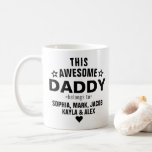 Mug Moderne Ce merveilleux papa papa papa appartient a<br><div class="desc">Moderne Ce merveilleux papa papa papa appartient à enfants Nom café Mug</div>