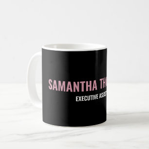 Mug Moderne Chic rose, blanc et noir