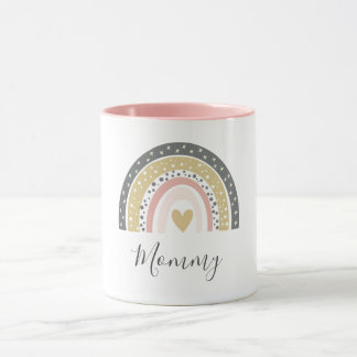 Mug  Moderne coloré mignon arc-en-ciel Mama 