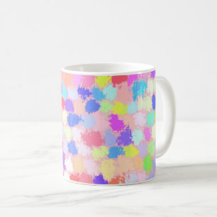 Mug Moderne coloré Pastel Paint Blotches Motif