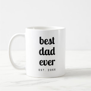 Mug Moderne Cute Simple Modèle Meilleur Papa Jamais Sc