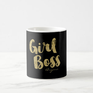 Mug moderne de type feuille d'or GIRL BOSS