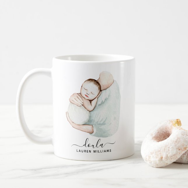 Mug Moderne Doula sage-femme Entraînement de naissance (Avec donut)