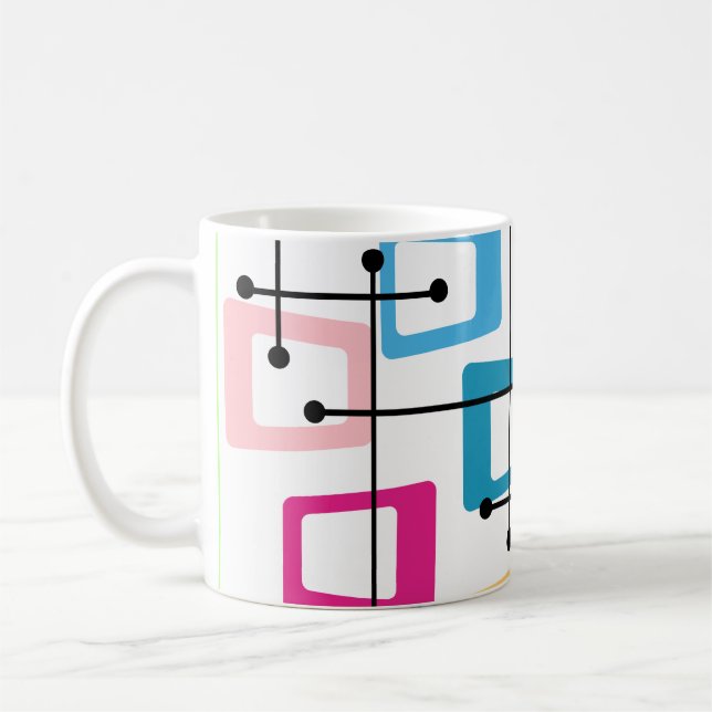 Mug Moderne du milieu du siècle atomique (Gauche)