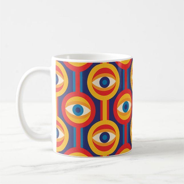 Mug Moderne du milieu du siècle : géométrique abstrait (Gauche)