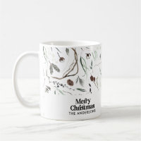 Moderne élégant botanique de Noël rustique