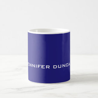 Mug Moderne élégant Cute Unique Couleur Bleu Profond