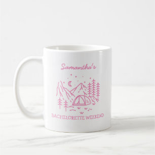 Mug Moderne Fête de Bachelorette Simple de Camping dan