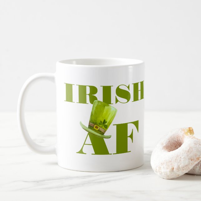 Mug Moderne Funky IRISH AF (Avec donut)