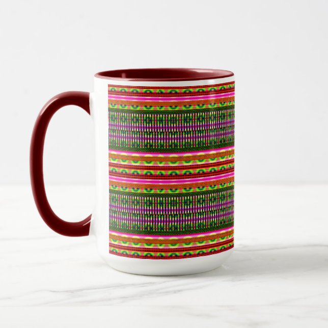 Mug Moderne Géométrique Pastel Vintage  (Gauche)