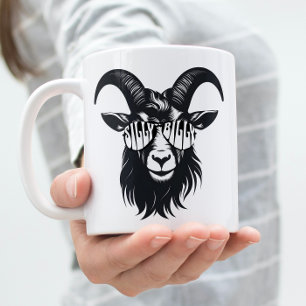 Mug Moderne Graphisme Silly Billy Chèvre Personnalisab
