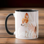 Mug Moderne Jouer Simple Élégant Chic Photo Pet<br><div class="desc">Ce design simple et classique est composé de typographie serif et d'ajouter une photo personnalisée</div>