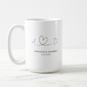 Mug Moderne M. Mme Mariage Bride Groom Fête des mariée