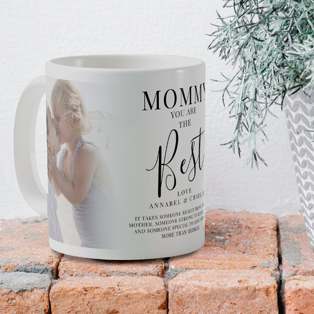 Mug Moderne 'MAMAN' vous êtes la meilleure Photo Souve (Créateur téléchargé)