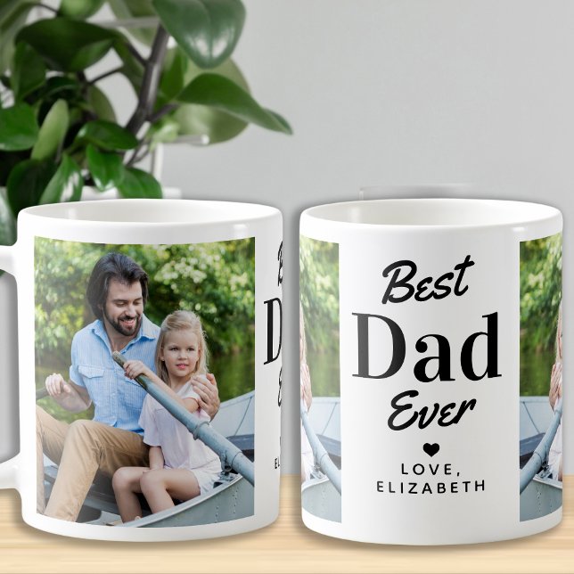 Mug Moderne Meilleur DAD Jamais Fête des pères Personn (Créateur téléchargé)