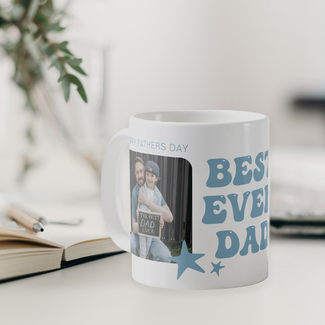 Mug Moderne meilleur papa | Collage de photos (Créateur téléchargé)