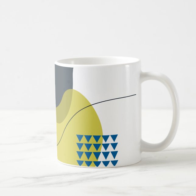Mug Moderne, Memphis, cool, unique, illustration tenda (Droite)