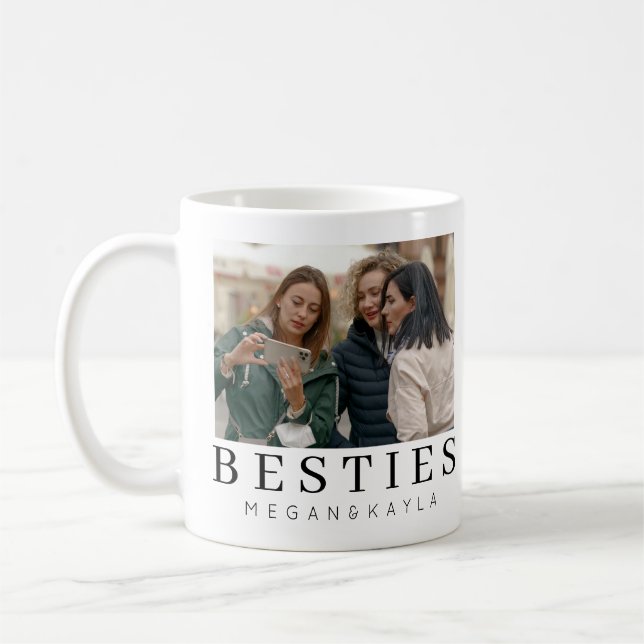 Mug Moderne minimaliste Chic Best Friends (Gauche)