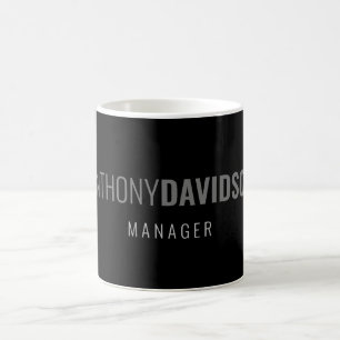 Mug Moderne minimaliste élégant professionnel noir