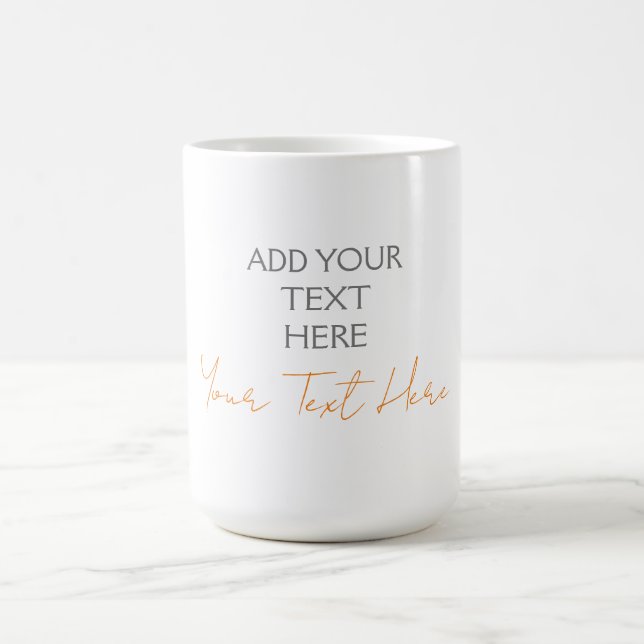 Mug Moderne Minimaliste Personnalisé Ajouter Texte (Centre)