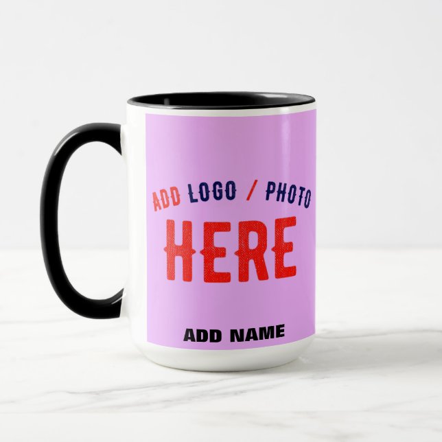 MUG MODERNE MODERNE PERSONNALISABLE MAUVE VÉRIFIÉE MAR (Gauche)