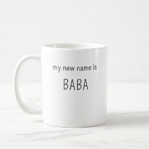 Mug Moderne Mon nouveau nom est BaBa papa papa maman p