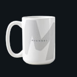 Mug Moderne Monogramme surdimensionné Initiale & Nom C<br><div class="desc">Chic et tendance mug avec une grande initiale monogrammée et un nom sur les deux côtés en polices simples et modernes. Si vous avez besoin d'aide pour customiser ceci, s'il vous plaît envoyez-moi un message en utilisant le bouton ci-dessous et je serai heureux de vous aider.</div>