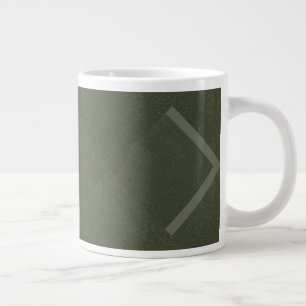 Mug moderne Moss Green personnalisable