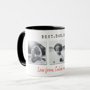 Mug Moderne multi photo meilleur papa fête des pères N