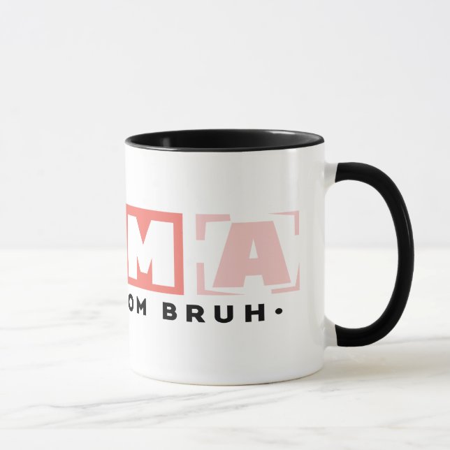 Mug Moderne, Pastel MAMA MOM BRUH (Droite)