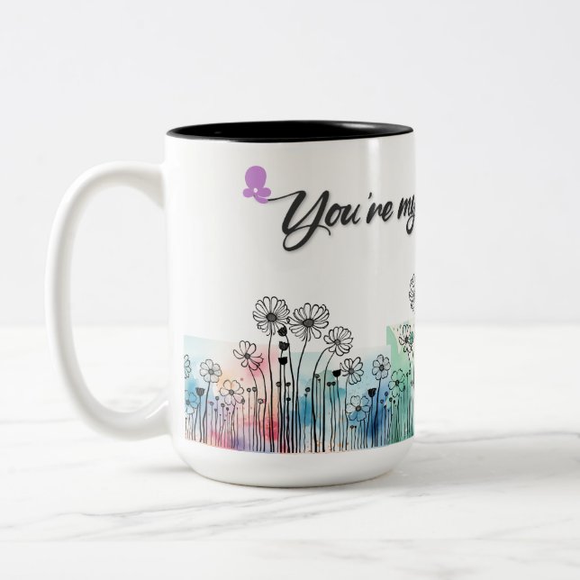 Mug moderne pour la fête des mères pour maman (Gauche)